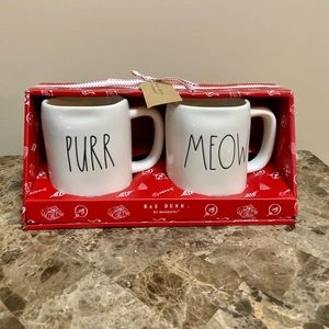 Rae Dunn Meow and Purr Mugs